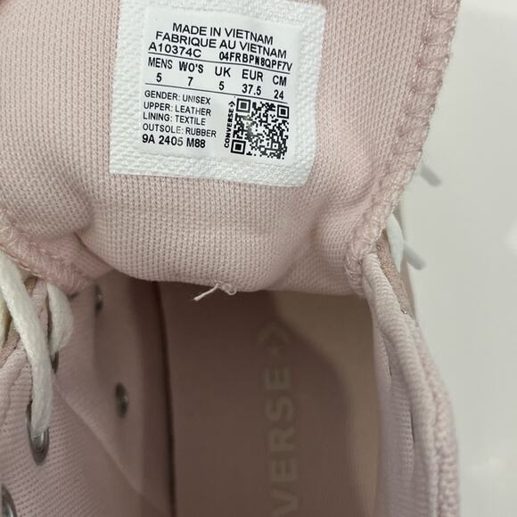 Converse Chuck Taylor All Star suede sneakers in pink metallic 7 - Picture 3 of 11